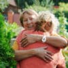 women hugging