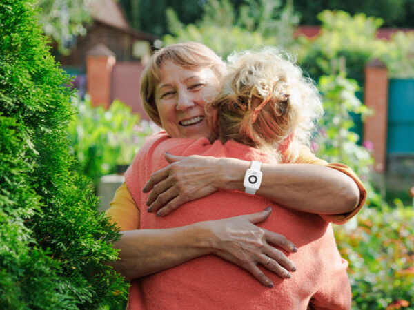 women hugging