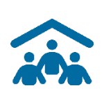 Family Home Blue
